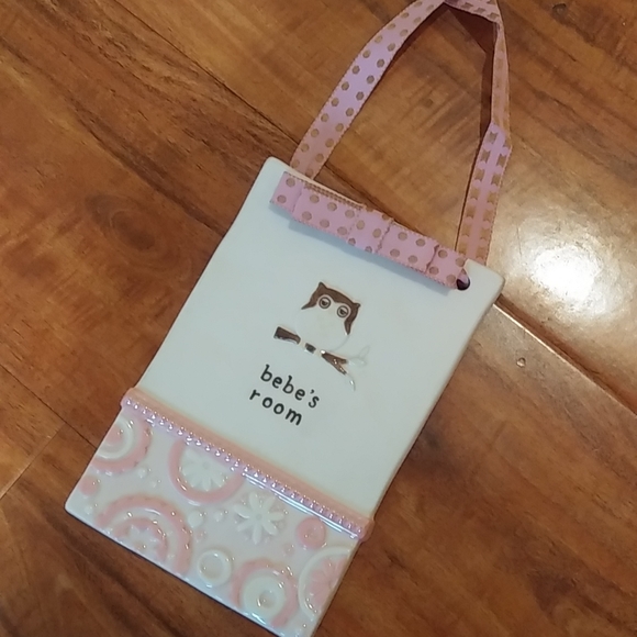 💙3/$20 - NWOT Baby Girl Owl Blanket and Wall Plaque - Picture 4 of 4